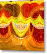 Smiely Faces Abstract Metal Print