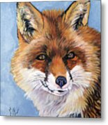 Smiling Fox Metal Print