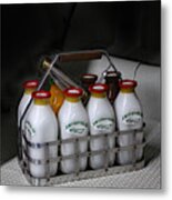 Smithfield Milk Bottles Metal Print