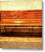 Smoker's Bench Metal Print