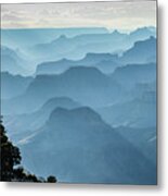 Smoky Canyons Metal Print