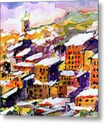Snow In The South Of France Metal Print