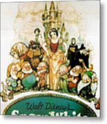Snow White And The Seven Dwarfs Metal Print