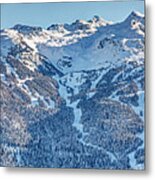 Snowy Blackcomb Mountain Panorama Metal Print