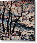 Snowy Woods Metal Print