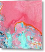 Somewhere New- Abstract Art By Linda Woods Metal Print