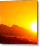 Sonoran Desert Sunrise Metal Print