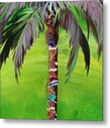 South Beach Palm Iii Metal Print