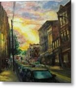 South Side Sunset Metal Print