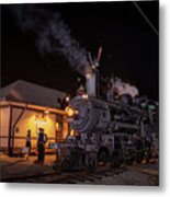 Southern 401 Sits Beside The Nelson Crossing Station Metal Print
