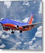 Southwest Airlines Boeing 737 Metal Print
