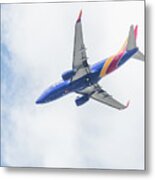 Southwest Airlines With A Heart Metal Print
