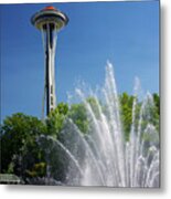 Space Needle In Seattle Metal Print