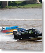 Speed Boats On The Ohio Metal Print