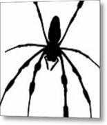 Spider Card Metal Print