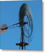 Spinning Windmill Belmont Nevada Metal Print