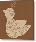 Spiral Bird Metal Print