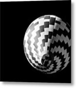 Spiral Out, Black And White Metal Print
