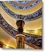 Spiral Staircase From Below Metal Print