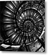 Spiral Staircase Paris France Metal Print