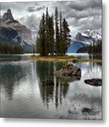 Spiritual Reflections Under The Storm Clouds Metal Print