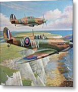 Spitfire And Hurricane 1940 Metal Print