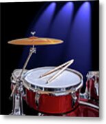 Spotlight On Drums Metal Print