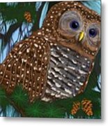 Spotted Owl Metal Print