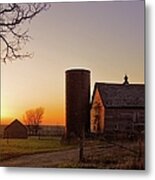 Spring At Birch Barn 2 Metal Print