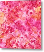 Spring Rose Abstract Metal Print