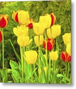 Spring Tulips Photoart Metal Print