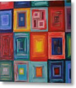 Squares Metal Print