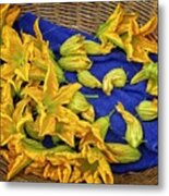 Squash Blossom Basket Metal Print