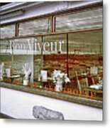 St. Aubin Harbor Reflections - Faux Color Ir Metal Print