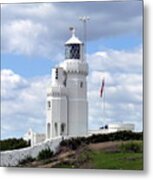 St. Catherine's Lighthouse On The Isle Of Wight Metal Print