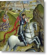 St George And The Dragon Metal Print
