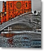 St Mary's And Water Fountain Metal Print