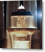 St Peter's Square Fountain By Night Metal Print