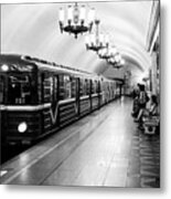 St Petersburg Russia Subway Station Metal Print