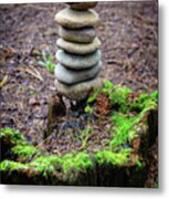 Stacked Stones And Fairy Tales Ii Metal Print