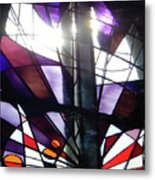 Stained Glass #4721 Abstract Photograph Metal Print
