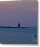 Standing In The Sunset Metal Print