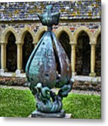 Statue At The Abbey Metal Print
