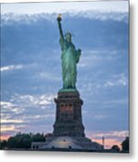 Statue Of Liberty - Sunset Metal Print