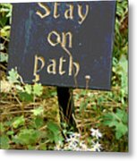 Stay On Path Metal Print