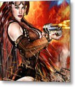 Steampunk Apocalypse Metal Print