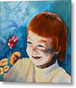 Stefi- My Trip To Holland - Red Headed Angel Metal Print