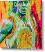Stephen Curry Golden State Warriors Digital Painting Metal Print