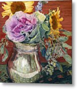 Still Life With Flowers Metal Print
