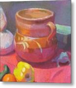 Still Life With Mexican Pot Metal Print